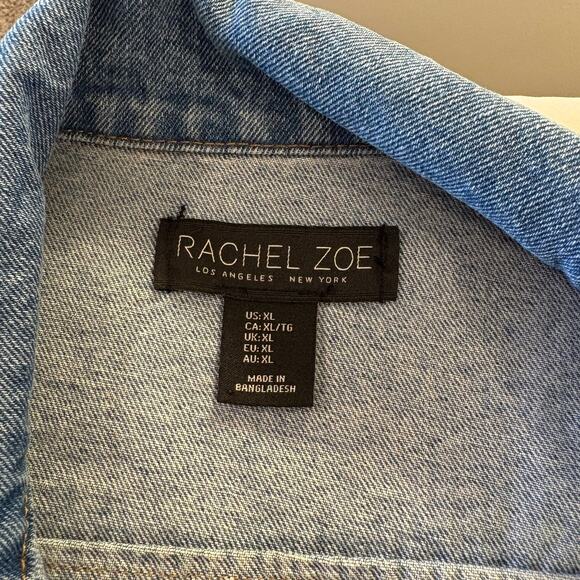 Rachel Zoe light denim jacket, size XL - Picture 4 of 5